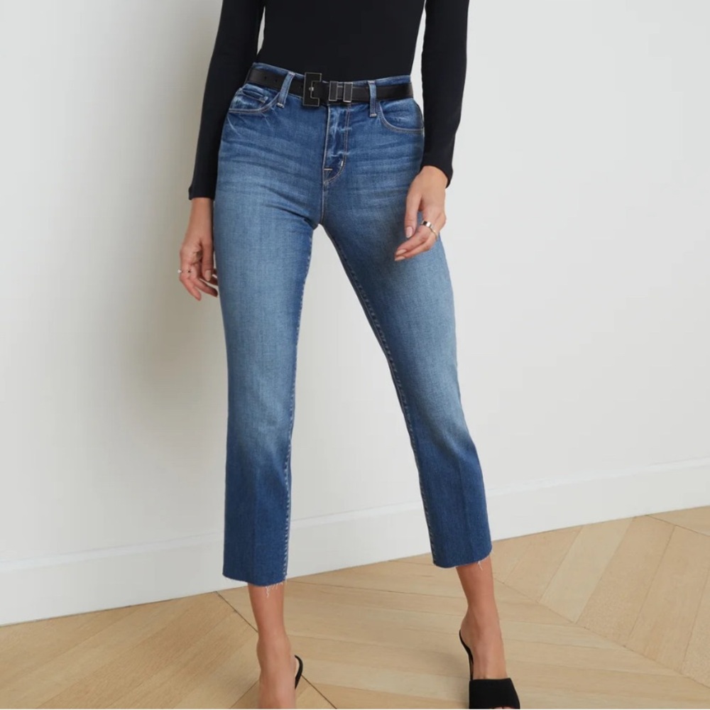 Sada Slim-Leg Cropped Jean Cambridge Size 27